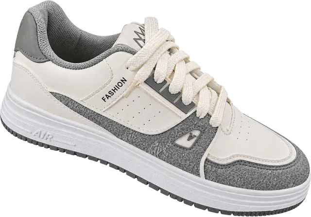 Cream and Grey low-top sneaker